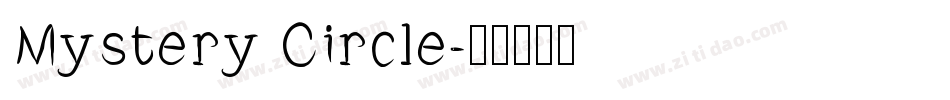 Mystery Circle字体转换